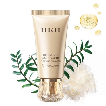 HKH Gentle Facial Cleanser with Amino Acid|Hydrating Moisturizing for Dry to Normal Sensitive Skin|Natural Face Wash for Men&Women