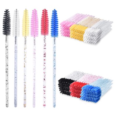 300 Pieces Disposable Eyelash Brushes with Spiral ...