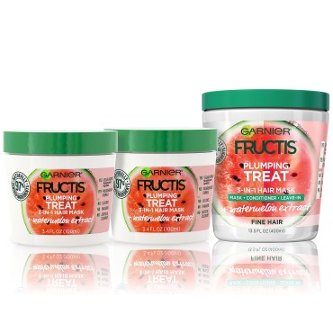 Garnier Fructis Plumping Treat 3-in-1 Hair Mask (M...