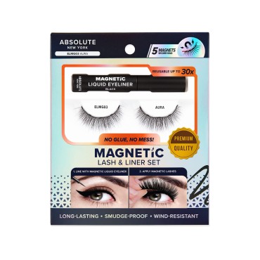 Absolute New York Aura Magnetic Lash & Liner Set...