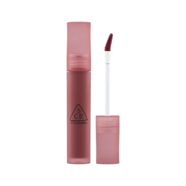 3CE BLUR WATER TINT(4.6g) soft lip with less smear with a blurry finish (#DOUBLE WIND) with sun cream(1ml*3ea)