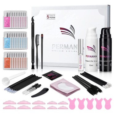 PERMANIA Lash Lift with Black Color Kit, Quick Eye...