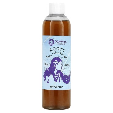 Roots, Apple Cider Vinegar Hair Tonic, for All Hair, 8 oz (236 ml), WiseWays Herbals