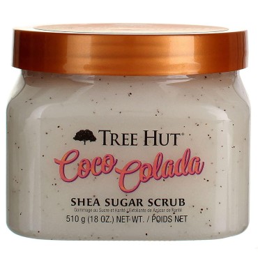 Tree Hut Sugar Body Scrub for Brightening 18 Ounce Coco Colada (Pack of 2) - PACK OF 2