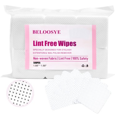 540 PCS Lint Free Nail Wipes,Eyelash Extension Glu...