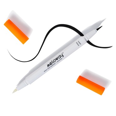 MELOWAY your way eyeliner + remover, a 2-in-1 Liquid Eyeliner + Makeup Remover pen
