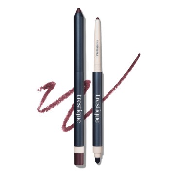 TRE'STIQUE trestique Eyeliner, Refillable Long Lasting Eyeliner Pencil With Built-In Smudger And Sharpener, Clean Beauty Eye Pencil, Sustainable