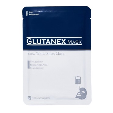 Glutanex Snow White Sheet Mask, 15 Sheets - Made In Korea