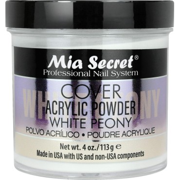 Cover White Peony Acrylic Powder Mia Secret (4 oz.)