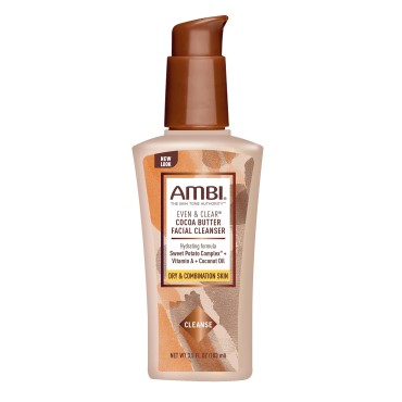 Ambi Even & Clear Cocoa Butter Facial Cleanser Wit...