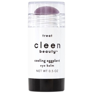 Cleen Beauty Cooling Eggplant Eye Balm | Under Eye Stick | Dark Circles Under Eye Treatment for Women | Puffy Eyes Treatment - Paraben Free | 0.5 Oz