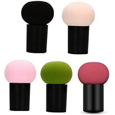 5 Pcs Beauty Flawless Makeup Foundation Puff Mushroom head Sponge Dry Wet Dual-use Foundation Makeup Tool