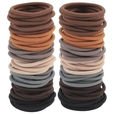 150 PCS Hair Elastics Hair Ties, 4MM Colorful Pony...