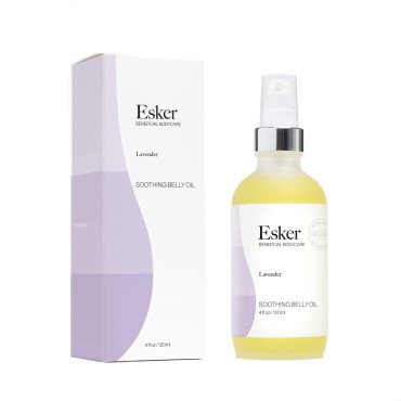 ESKER - Natural Soothing Belly Oil | Plant-Based, Cruelty-Free, Clean Beauty (2 oz | 60 ml)