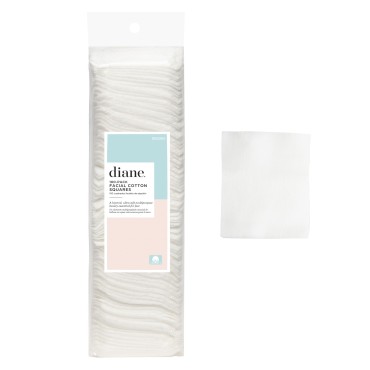 Diane Multi-Layer Cotton Facial Square Pads, 100 c...