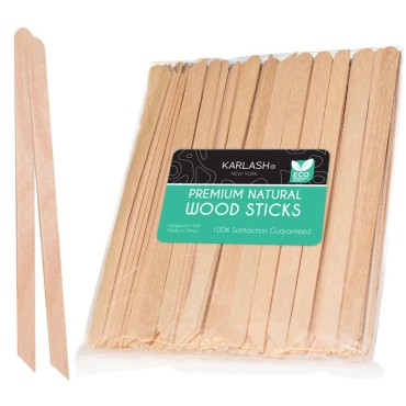 100 Pieces Small Wax Sticks Wood Spatulas Applicat...