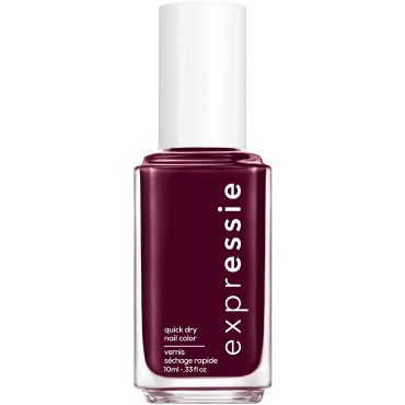 essie expressie Quick-Dry Nail Polish, 8-Free Vegan, Sk8 with Destiny, Plum, All Ramped Up, 0.33 Ounce