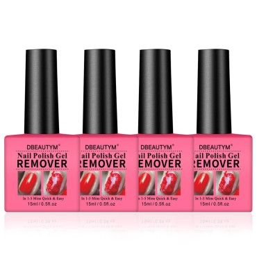 4 Pack Gel Nail Polish Remover,Gel Polish Remover ...