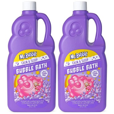 Mr. Bubble Calm & Sleep Bubble Bath (Pack of 2 Bottles, 36 fl oz Each)
