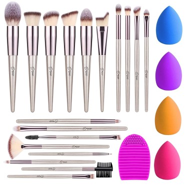 Makeup Brushes Premium Synthetic Foundation - 18 P...