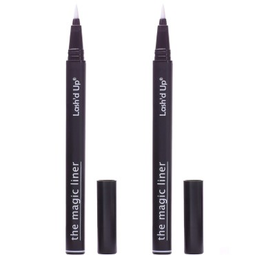 Lash'd Up Strong+ Full-size Glue Pen for False Lashes (Clear) 2PCS Pack Magic Liner Eyeliner, 0.032 Oz.