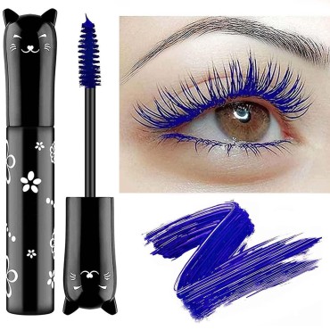 Blue Mascara For Eyelashes Waterproof Voluminous N...