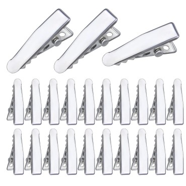 100pcs Alligator Duckbill Hair Clips Metal Single ...