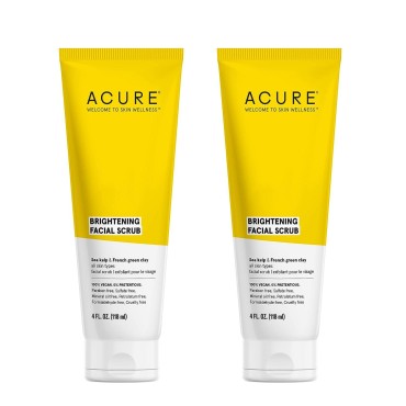 Acure Brightening Facial Scrub Duo Pack - 4 Fl Oz ...