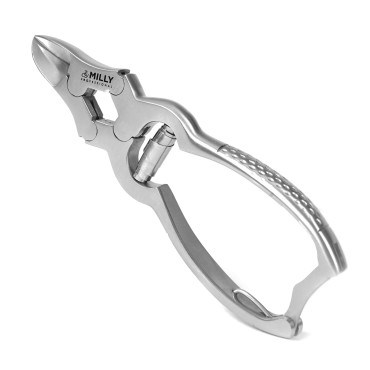 By MILLY German Steel, Professional Toenail Clippers - for Thick and Hard Toenails - Hammer Forged - Heavy-Duty for Thick and Hard Toenails (Silver)