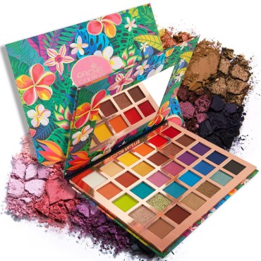 Rachel Couture Makeup Palette with Natural Ingredients & Pure Pigments | Vegan & Cruelty-Free | Infused with Natural Botanical Extracts - 30 Colors - Woodstock