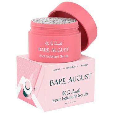 Bare August Foot Scrub - Pure & Natural Exfoliatin...