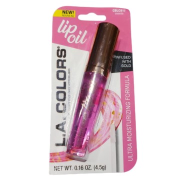 1 0.16oz. (4.5g) L.A.Colors Lip Oil Infused with Gold Ultra Moisturising Formula - Sweetie CBLC817