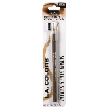 LA Colors Defines & Fills Brow Pencil, Dark Blonde-CBBP345