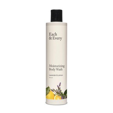 Each & Every Natural, Moisturizing Body Wash | Made with Essential Oils, Vegan & Sustainably Sourced | 10 fl oz (Lavender)