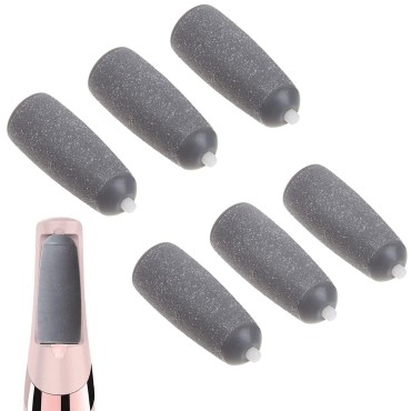 PAI4LEISI 6 Coarse Pedicures Replacement Heads for Flawless Pedi Electric Tool Foot File,Pedi Replacement Roller Head fit Finishing Touch Flawless Pedi as seen on TV