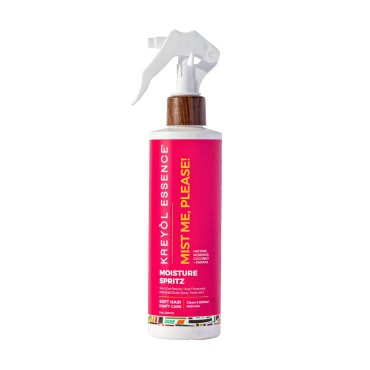 Kreyol Essence - Moisture Hair Mist Spray, Multi-use Spray to Protect & Refresh, Condition & Repair Hair, Haitian Moringa Coconut Papaya, Hair Care, 8 oz