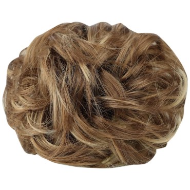 DeeThens Messy Bun Hair Piece Claw Clip Hair Buns Wavy Curly Chignon Hair Bun Extensions Tousled Updo Hair Buns Claw Clip Ponytail Hairpieces Hair Scrunchie with Clip for Women