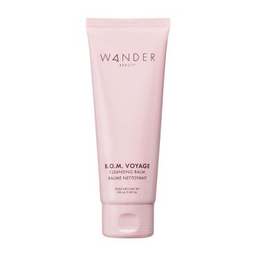Wander Beauty B.O.M Voyage Cleansing Balm - Melt Away Cleanser and Makeup Remover for Eyes & Face - Cleansing Balm Makeup Remover - Nourishing Face Wash - Transforming Balm to Oil to Milk Cleanser