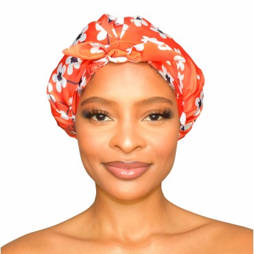 GRACE & COMPANY Luxury Shower Cap For Women - 100%...