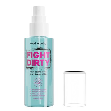 wet n wild Fight Dirty Detox Setting Spray Tea Tree Extract, Chamomile, Collagen, Combats Acne, Blemishes, Antioxidants