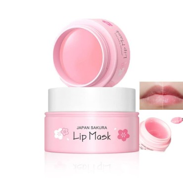 AKARY Sakura Lip Mask Lip Sleeping Masks,Moisturizing & Repairing Lips Lines Deeply,Night Sleep Lip Mask, Fall/Winter Effectively Moisturizes And Repairs Dry Lips, Lip Treatment