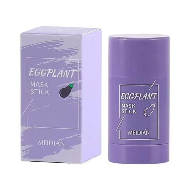 Wutian Eggplant Mask Stick for Face,Eggplant Purifying Clay Stick Mask Blackhead Remover,Face Moisturizes Oil Control,Deep Clean Pore,Improves Skin for Men Women All Skin Types (Eggplant x 1)