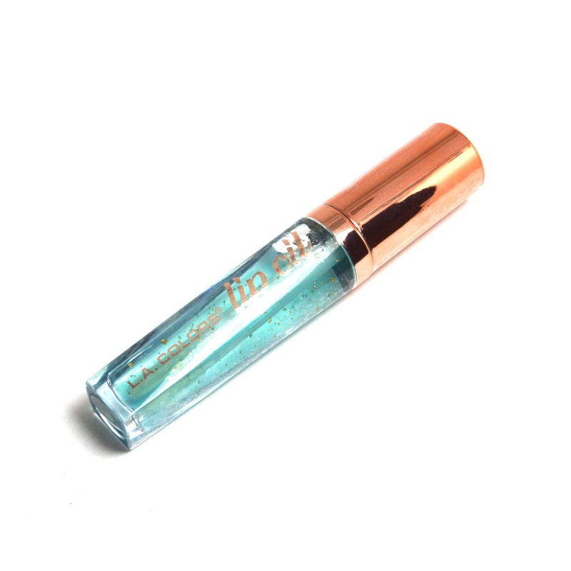 LA Colors 1 Lip Oil Lipgloss [ CLG443 Minty : Mint Scented ] Lip Gloss Balm Ultra Hydrating Formula + Free Zipper Bag