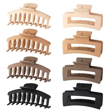 Wekin Large Hair Claw Clips, 8 Pack 4.3