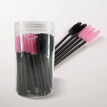 100 Disposable Eyelash Brushes, Applicator Eyebrow...