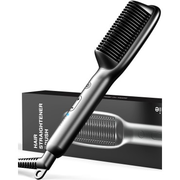 SHINCHIE Oar One Step Hair Straightener Brush, Ideal Heat Straightening Brush for Silky, Shiny Hair, Hot Comb for Women Without frizz