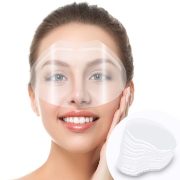 100PCS Face Shield for Shower, Clear Eyebrow Showe...