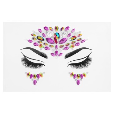 Wet n Wild Fantasy Makers Gem Face Mask, Face Crystals, Face Jewels, Face Gems, Face Gems, Rhinestone For Party, Fave, Festival, Dress Up, Temporary Tattoo Stickers, Glam Goddess
