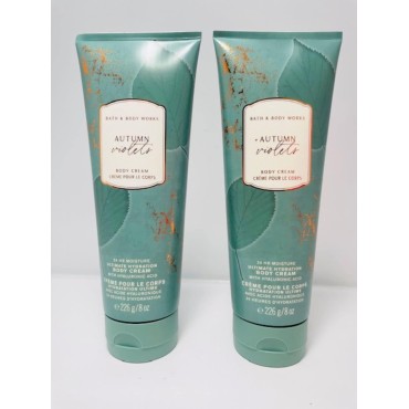 Bath & Body Works AUTUMN VIOLETS Ultimate Hydration Body Cream - Value Pack Lot Of 2 - Full Size