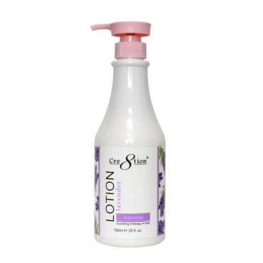 Cre8tion Spa Hand & Body Lotion Nourishing Skin Lotion Moisturizer From Dryness and Flaking 750ml / 25 fl oz (Lavender)